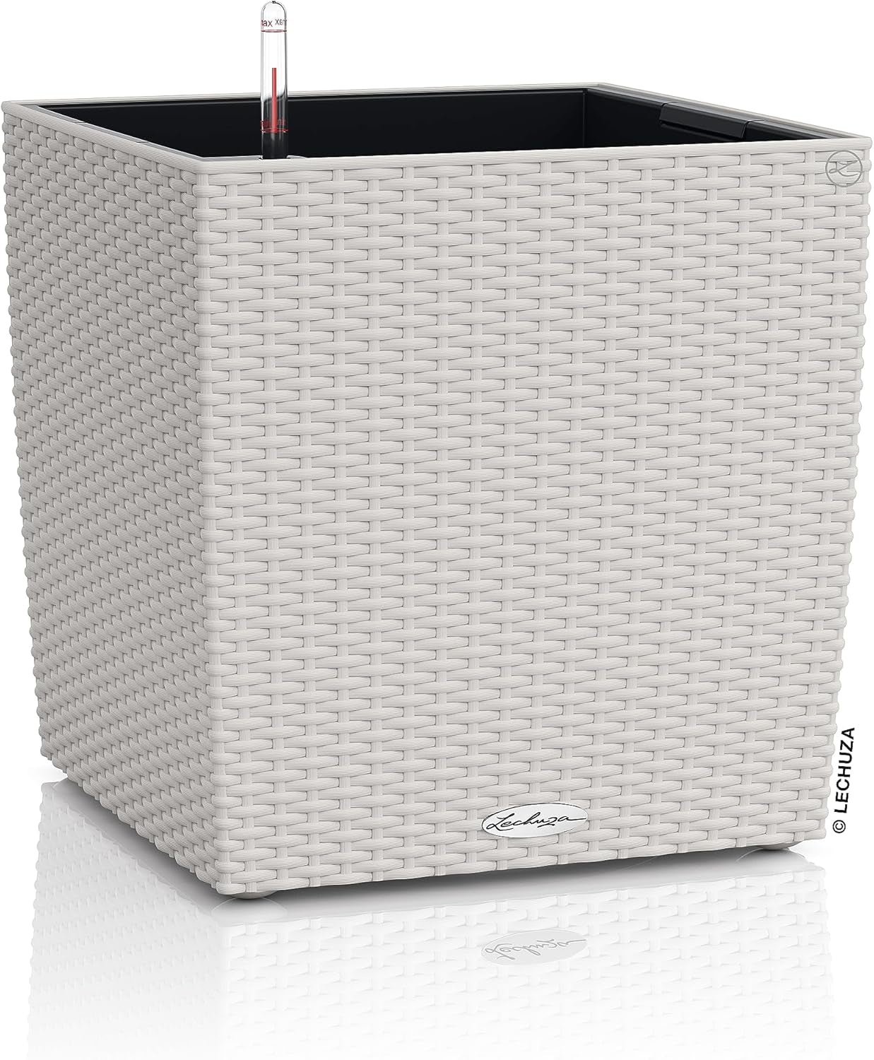 LECHUZA CUBE Cottage 30 granit 15372