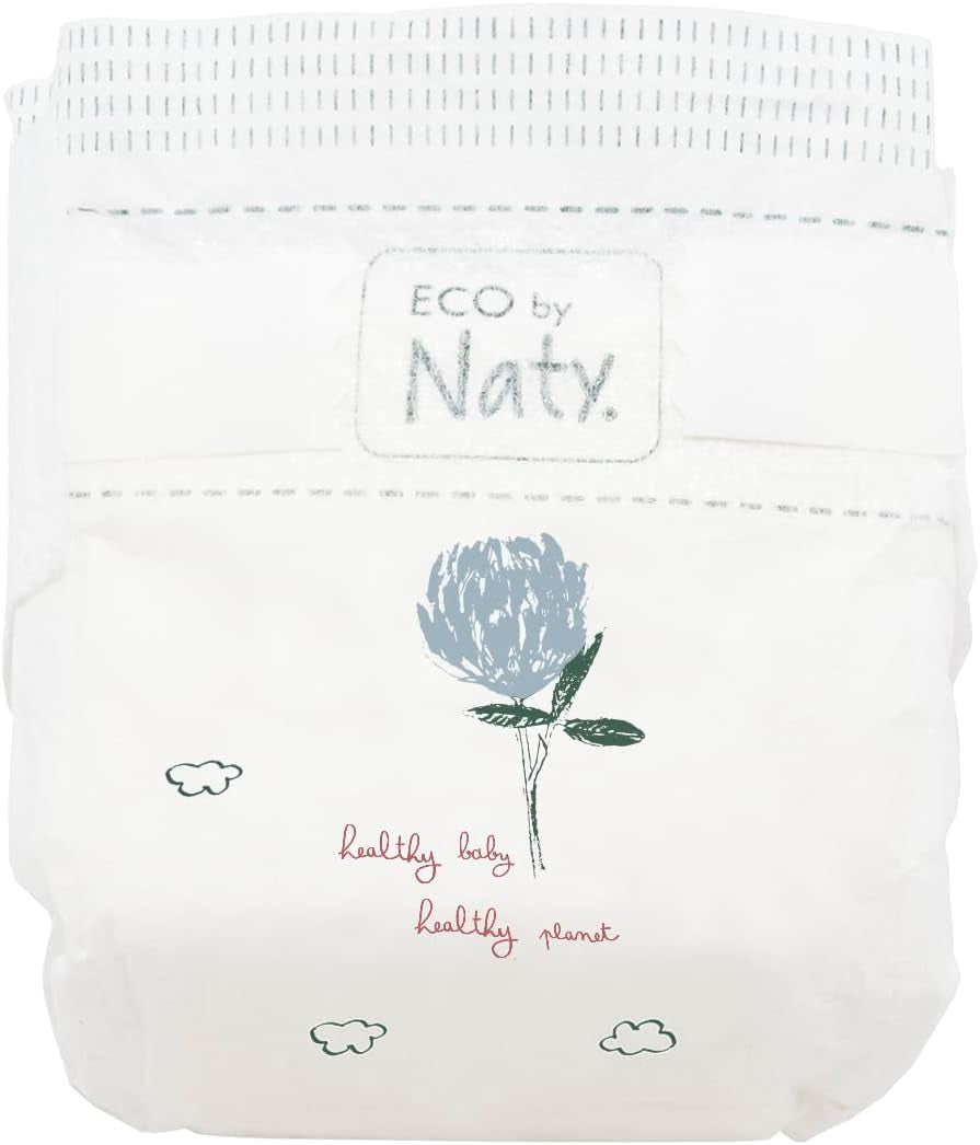Eco by Naty Premium Disposable Diapers for Sensitive Skin, Size 5, 11-25 kg, (1 x 22 pieces)