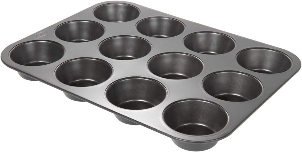 Wenco Muffinform 12Er Antihaft Backblech, Spülmaschinengeeignet, Karbonstahl – Muffinblech Für 12 Muffin – Hitzebeständig Bis 220°C, Schwarz Molds and baking trays Naty Shop Version 2020