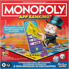 Monopoly Board Game App Banking - German version, modern version of the classic electronic game for children aged 8 and up, for 2 to 6 players