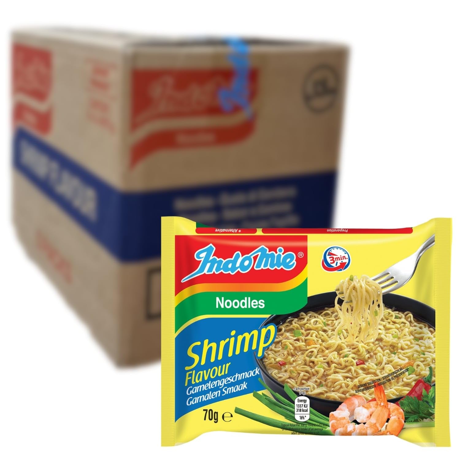 INDOMIE - Instant Mi Goreng Noodles - Multipack (40 x 80g)