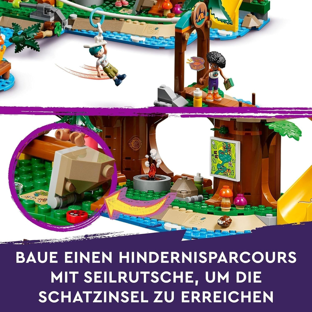 LEGO Friends Tree House At Adventure Camp, Playset for Girls and Boys 8 Years Old with 5 Figures and 5 Animals, Gift Idea for Creative Games, Sports Toys, Doll House 42631 Building Sets Besuche den LEGO-Store