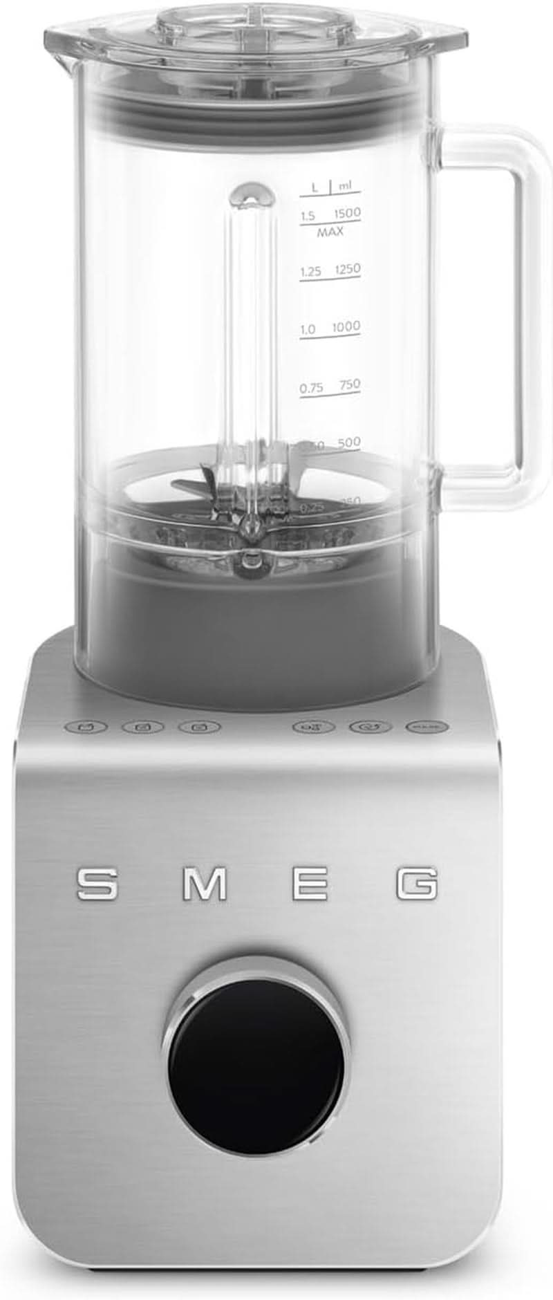 SMEG, Hochleistungsmixer BLC01BLMEU, 5 Pre-set Programs, 9 Manual Speeds, Pause & Pulse-Funktion, Kunststoffgehäuse, Rutschfeste Basis, 1400 W, Schwarz Kitchen Naty Shop