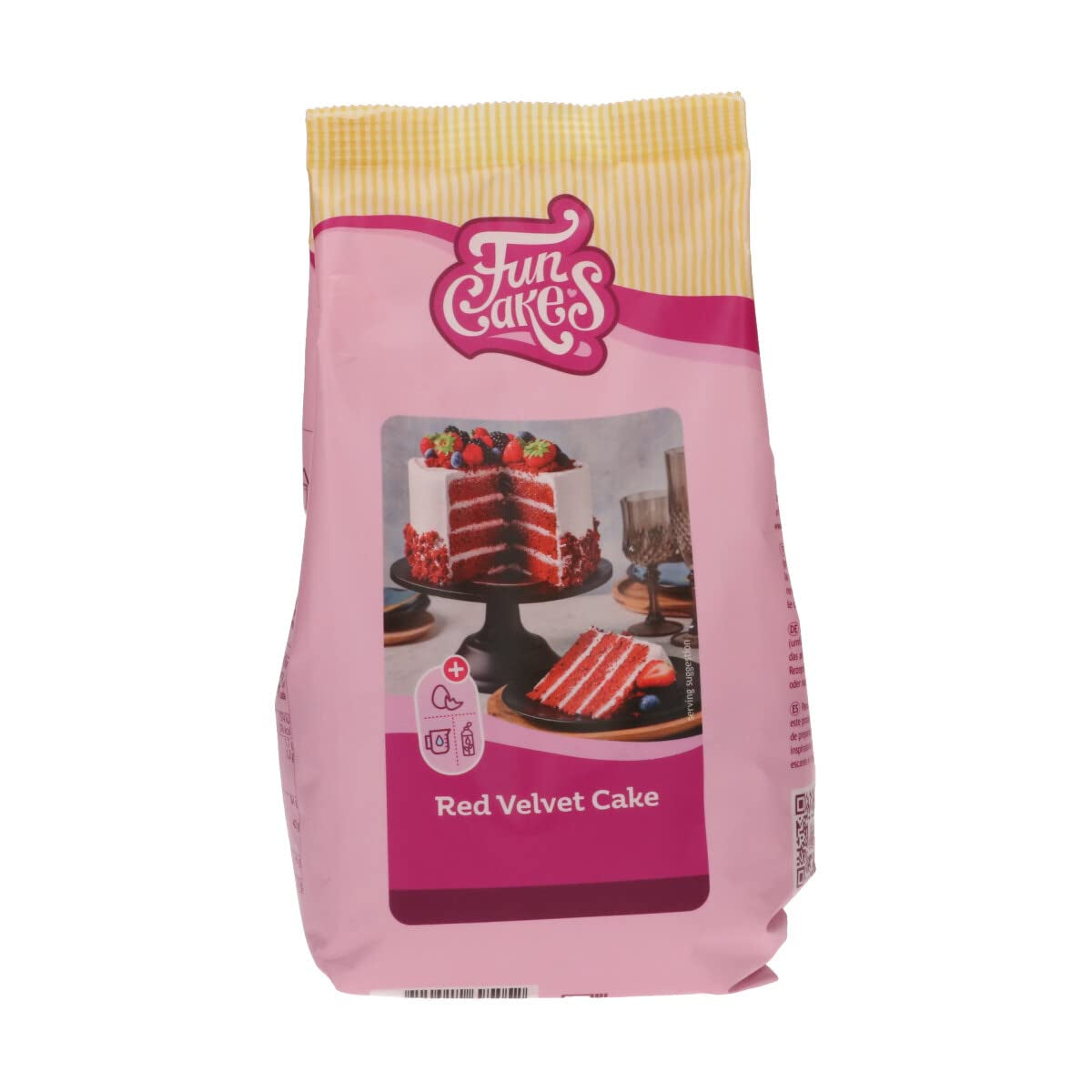 Funcakes Mix Für Red Velvet Cake: Einfach Zu Berübenender, Schön Weicher Und Flauschiger Kuchen Mit Leichtem Schokoladengeschmack, Auch Für Cupcakes Aus Rotem Samt Geeignet, Halal. 500 G. Mixture for baking and cooking Naty Shop 500 G (1Er Pack)