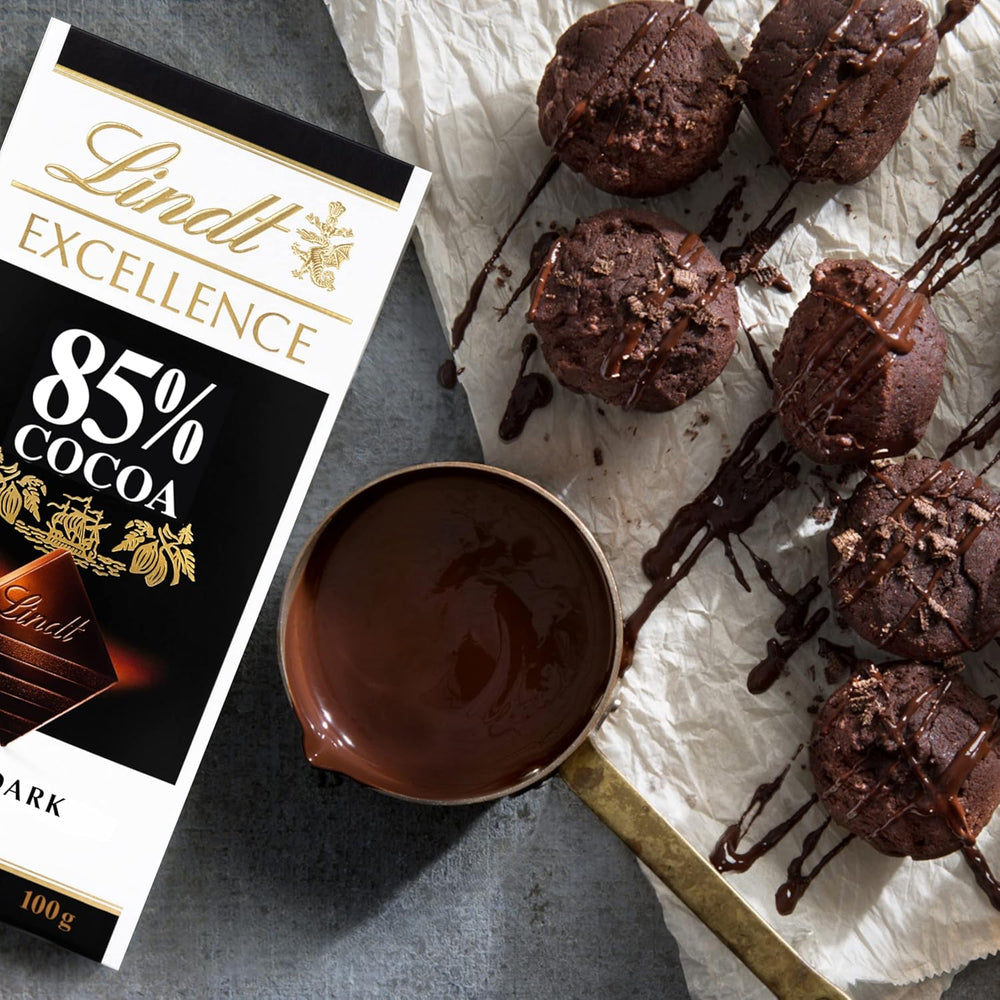 Lindt Chocolate | Bar EXCELLENCE 85% Cocoa | 100g | Extra Dark Chocolate | Vegan Chocolate Bar