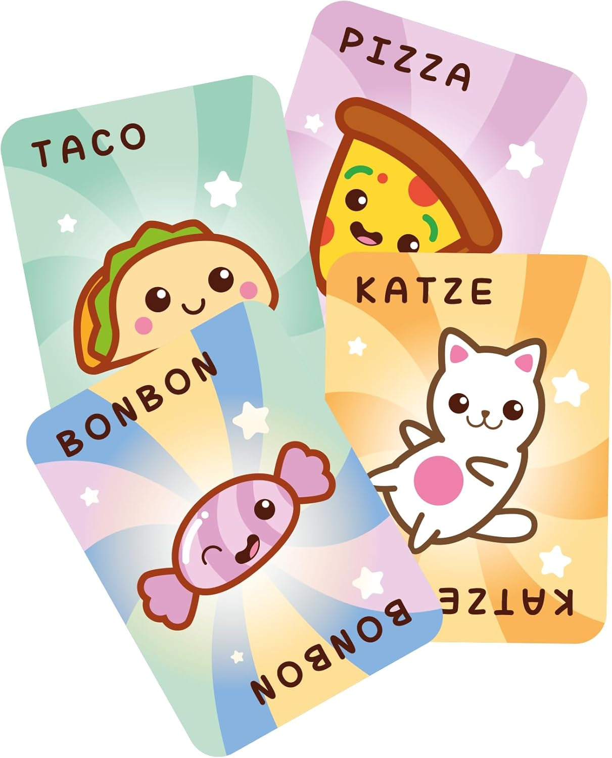 Blue Orange, Taco Cat Pizza Junior, Kids Game, Card Game, Kids Game of the Year 2024 Nominee, 2-6 Players, Ages 4+, 5 Minutes, German