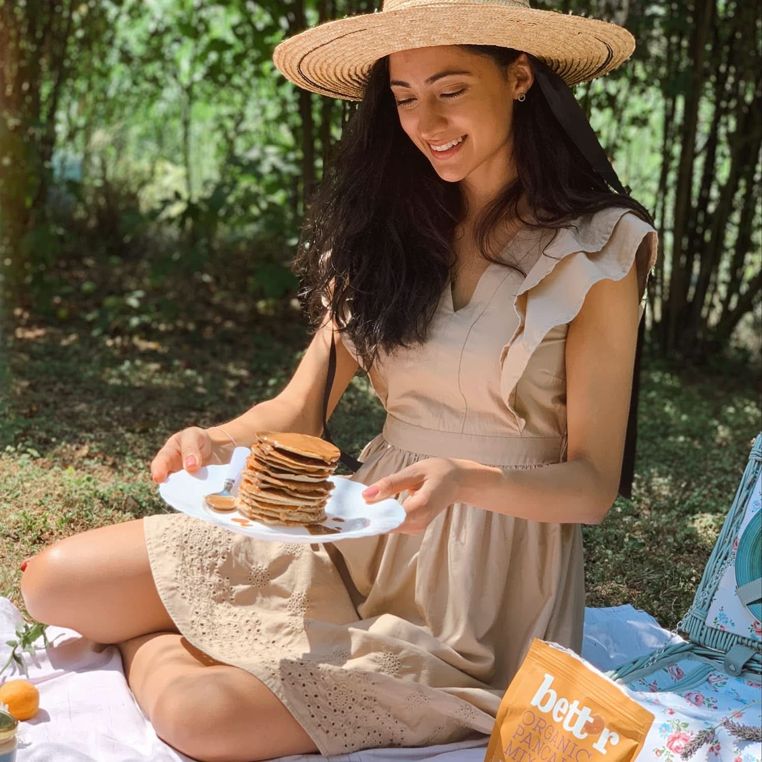 Bett'R Mix pentru clătite, amestec de panificație ecologic, vegan și fără gluten, 6 x 400 grame Bucatarie Naty Shop