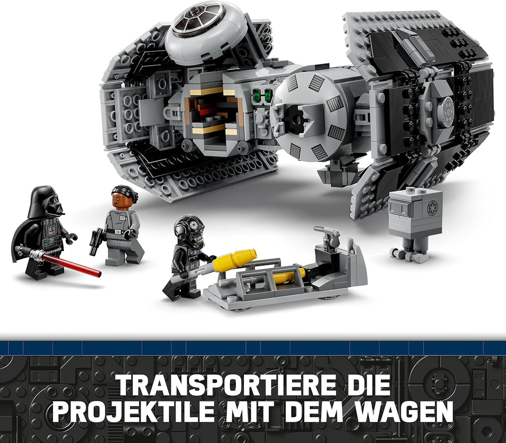 LEGO Star Wars TIE Bomber Model Kit with Darth Vader Minifigures with Lightsaber and Gonk Droid, Starfighter Buildable Toy as a Gift 75347 Building Sets Besuche den LEGO-Store