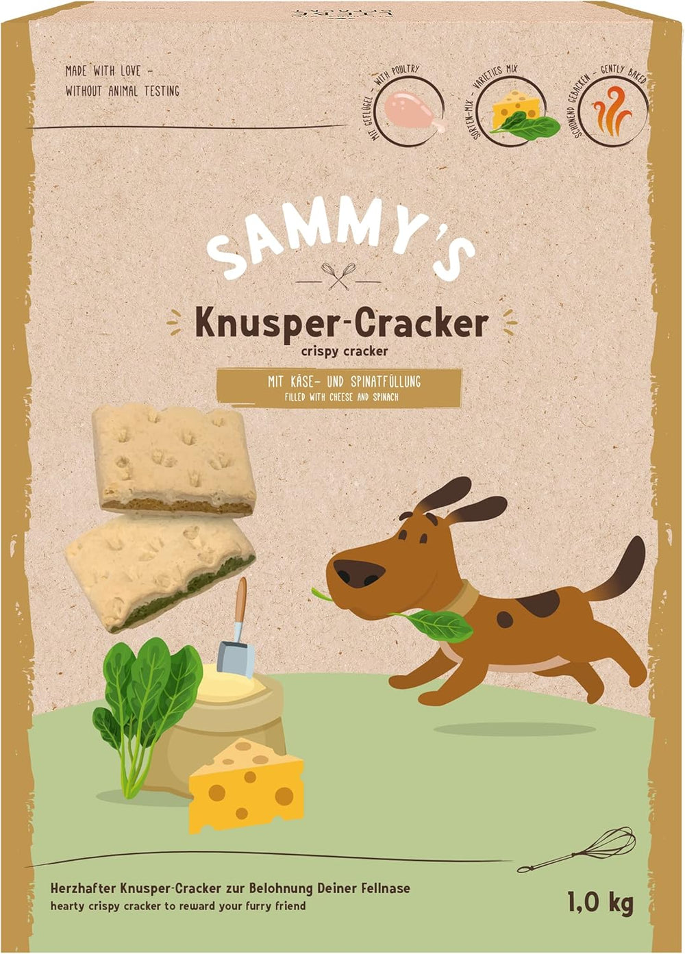 Sammy's Muesli Coins | Crunchy Baked Snacks for Dogs | 5 Grain Muesli Coins for Your Large Furry Friend (30kg+) | 1 kg