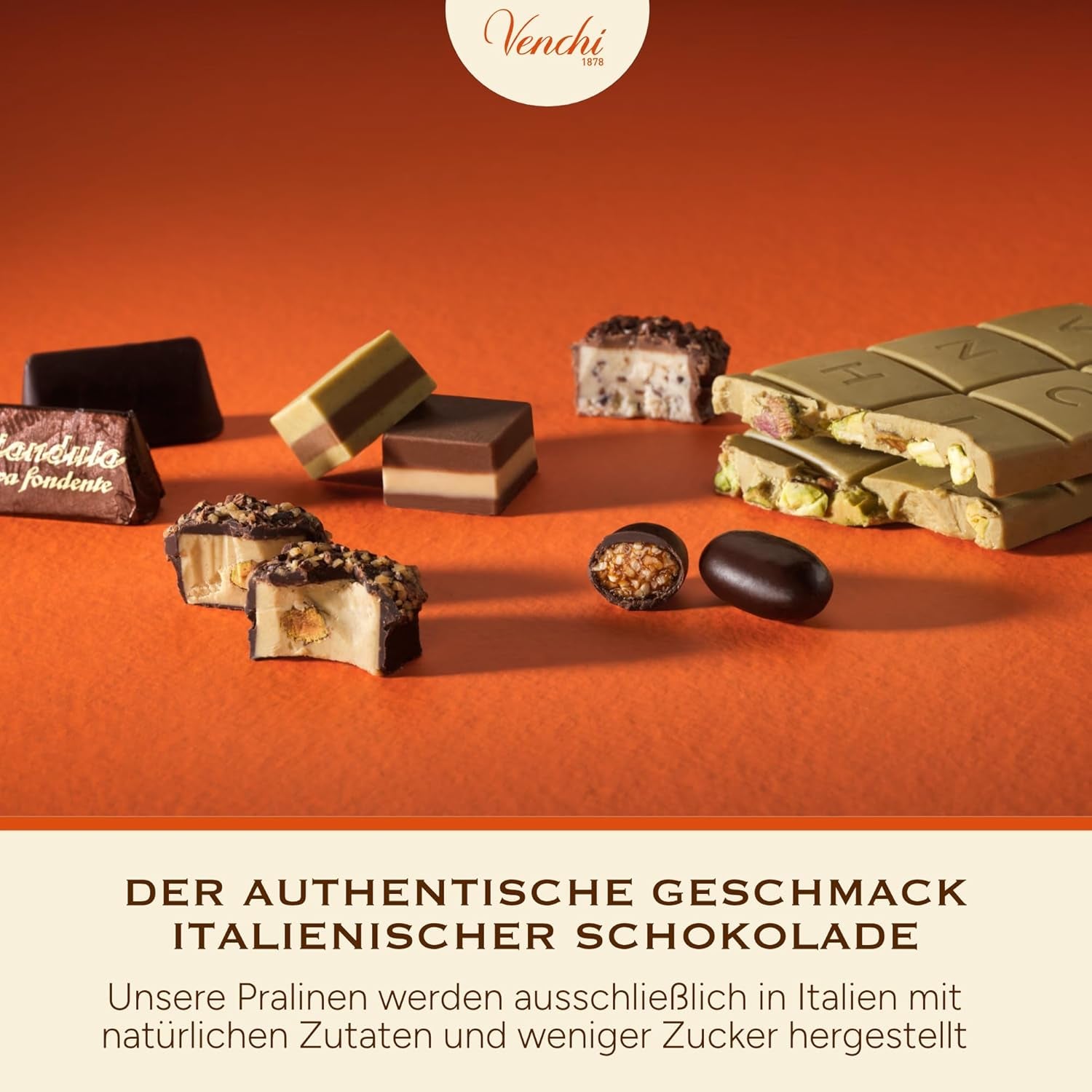 Venchi – Chocoviar Gianduia, pralines in a 1 kg bag, Gianduia chocolate produced exclusively with "Piedmont forest hazelnuts", gluten-free, without artificial colors and without preservatives