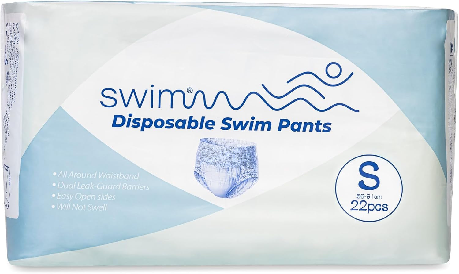 Disposable Swim Diapers Size 7 - 36 Pieces - Discreet, Breathable and Skin Friendly - Baby Swim Diapers - Provides Safety While Swimming - 18-30kg