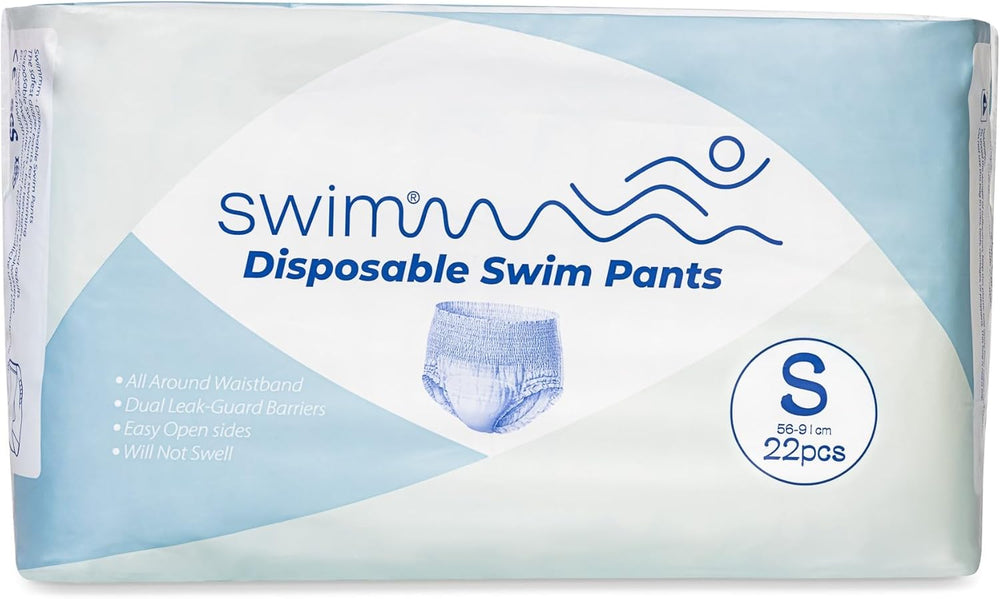 Disposable Swim Diapers Size 7 - 36 Pieces - Discreet, Breathable and Skin Friendly - Baby Swim Diapers - Provides Safety While Swimming - 18-30kg