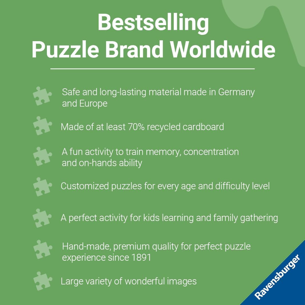 Ravensburger Puzzle pentru copii - 09226 Vehicule mari de construcții - Puzzle pentru copii de peste 5 ani, cu 3X49 piese Puzzle Naty Shop