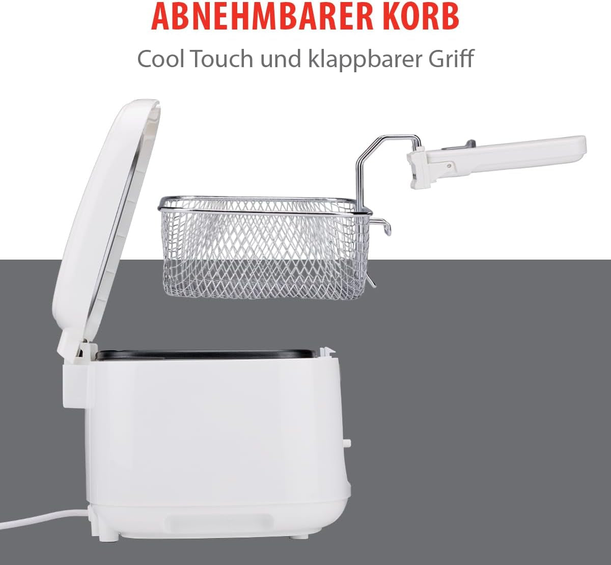 Alpina Deep Fat Fryer 2.5L DF-165, 1800W - Adjustable temperature up to 190°C Appliances Naty Shop