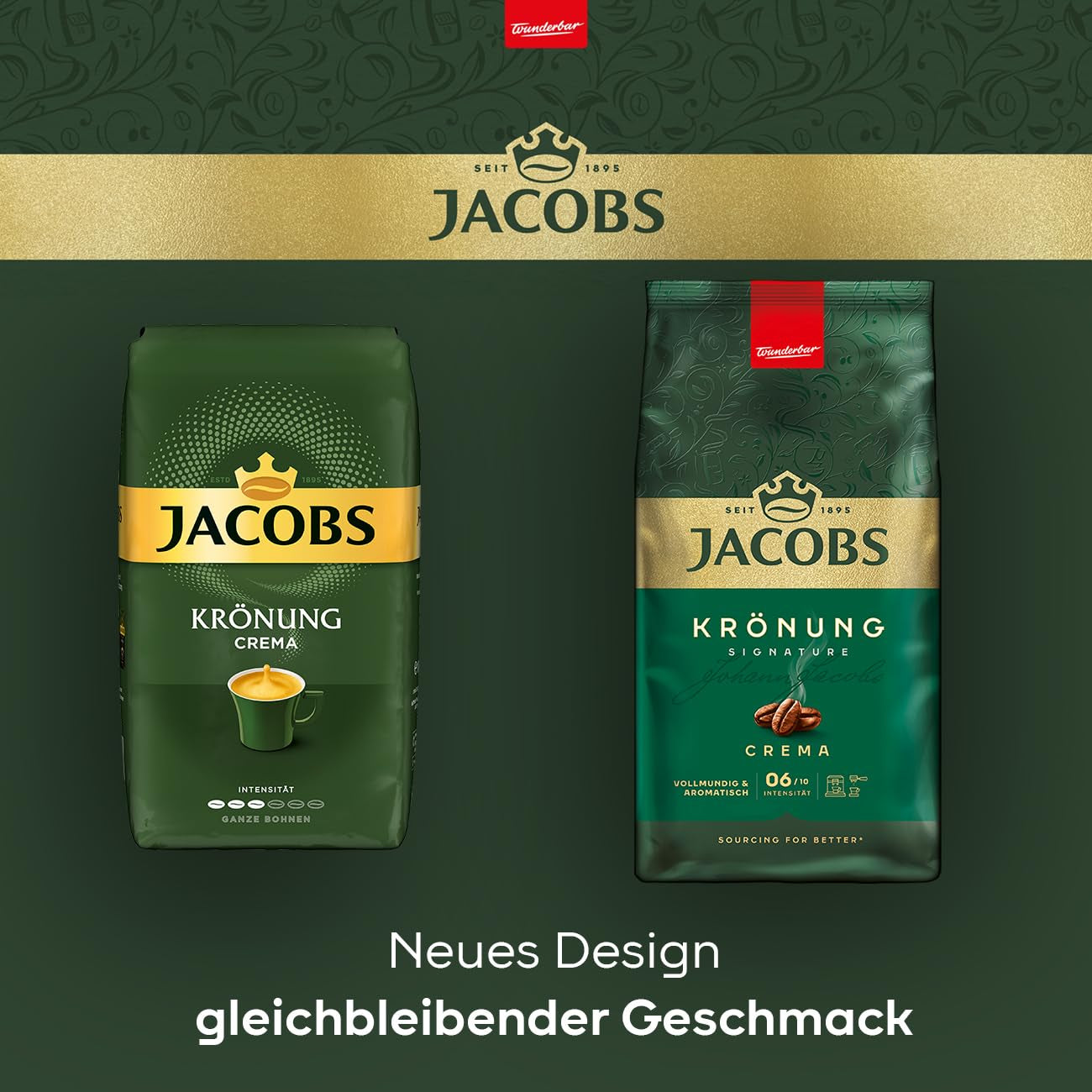 Jacobs Krönung Caffè Crema ganze Bohne, 1000 g