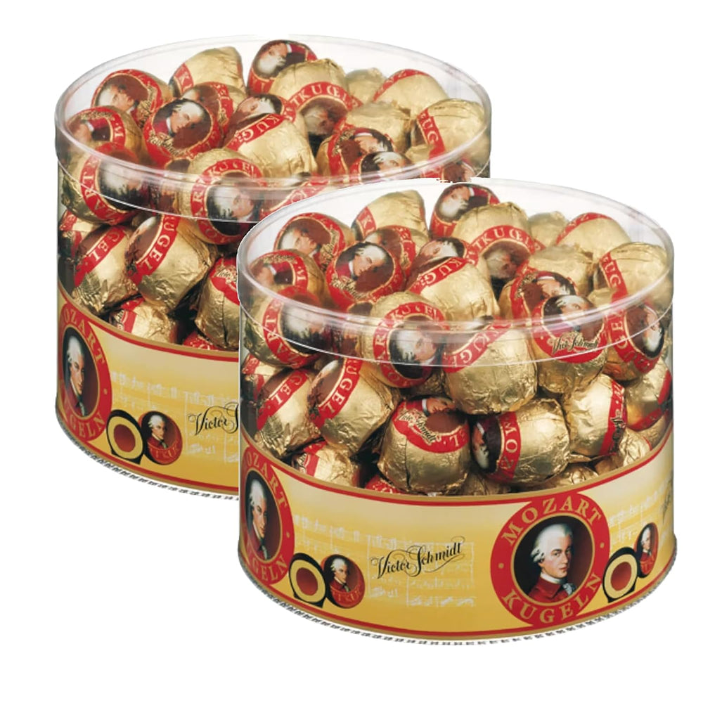 Mozartkugeln – Originals from Austria – Fine chocolates with nougat and marzipan – 825g (1 package)