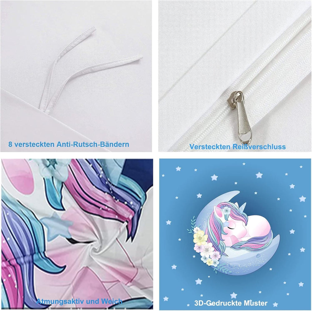 Lenjerie de pat pentru copii, Unicorn Soft, microfibre Lenjerie de pat - copii Naty Shop