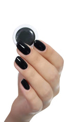 UV nail polish alessandro Striplac Midnight Black – Delicate and long-lasting – Easy removal thanks to peel-off removal technology – Vegan and cruelty-free – 8 ml