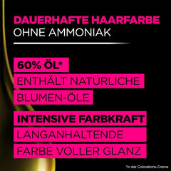 Garnier Colour & Care Set: Olia 3.0 Dark Brown Permanent Hair Colour + Repairing Hair Treatment (340ml) | Cu miere de acacia și ceară de albine pentru strălucire și suplețe | Fără amoniac Vopsea pentru par Naty Shop