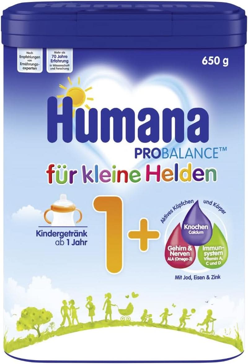 Humana , formula lapte praf, de la 1 an sau 2 ani, 650 grame Mama si Copilul Naty Shop 1 an, 650 grame