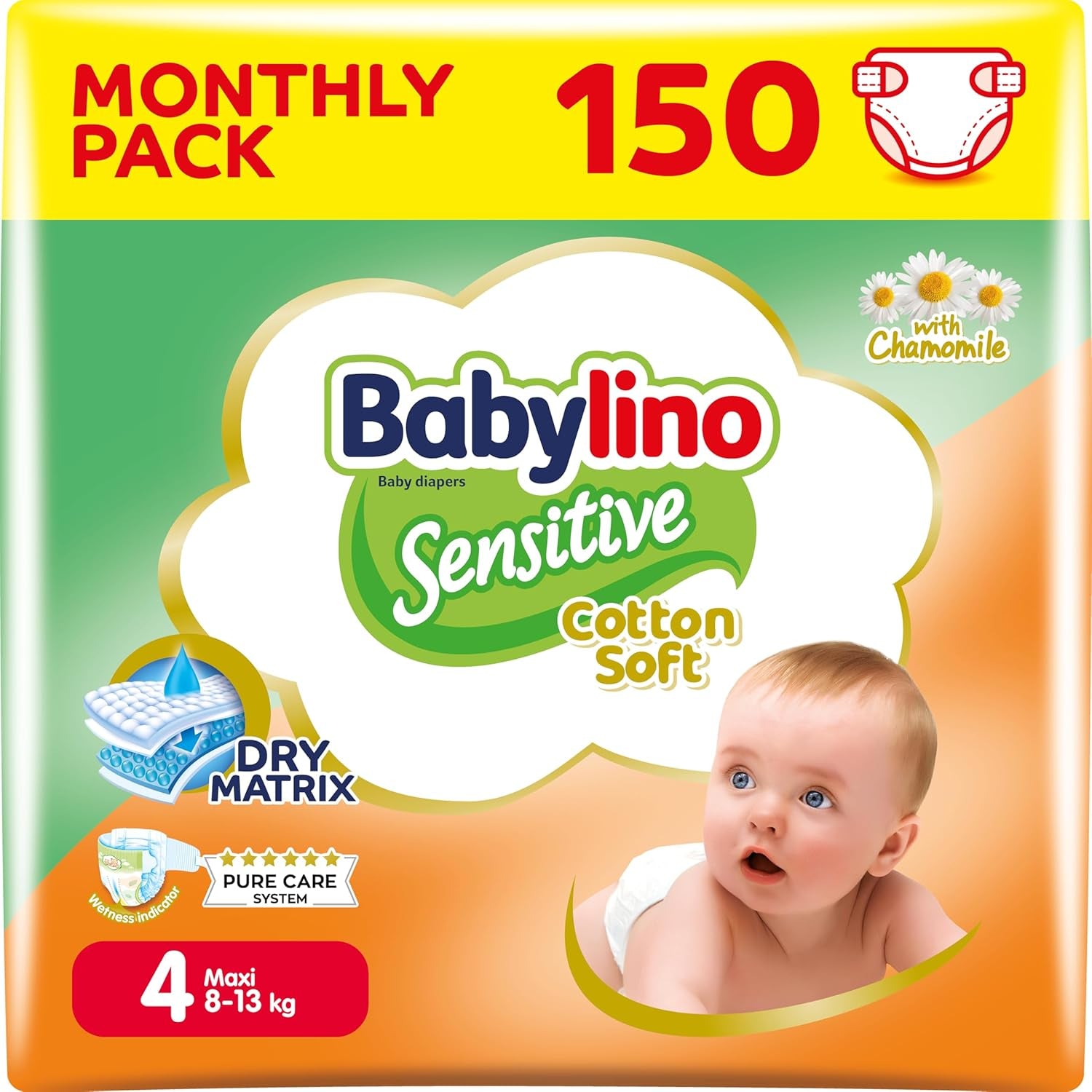 Baby diapers Sensitive size 4, Maxi (8-13 kg), 20 pieces