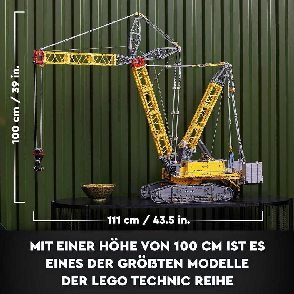 LEGO Technic Liebherr LR 13000 Crawler Crane Set, Build the Best Remote Controlled Construction Vehicle Model with Control+ App, Crane with Winch System and Lifting Arm, Large Model Kit for Adults 42146 Besuche Den LEGO-Store Building Sets