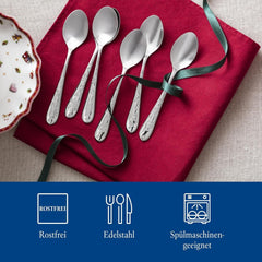 Villeroy & Boch - Toy'S Delight coffee spoon set 6 pieces Silver Platinum, dishwasher safe Kitchen Naty Shop