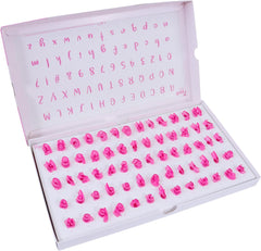 FF60 Fun Fonts-Cupcake and Cookie Stamping Set for Cake Design, 66 Pieces, Collection 3, Plastic