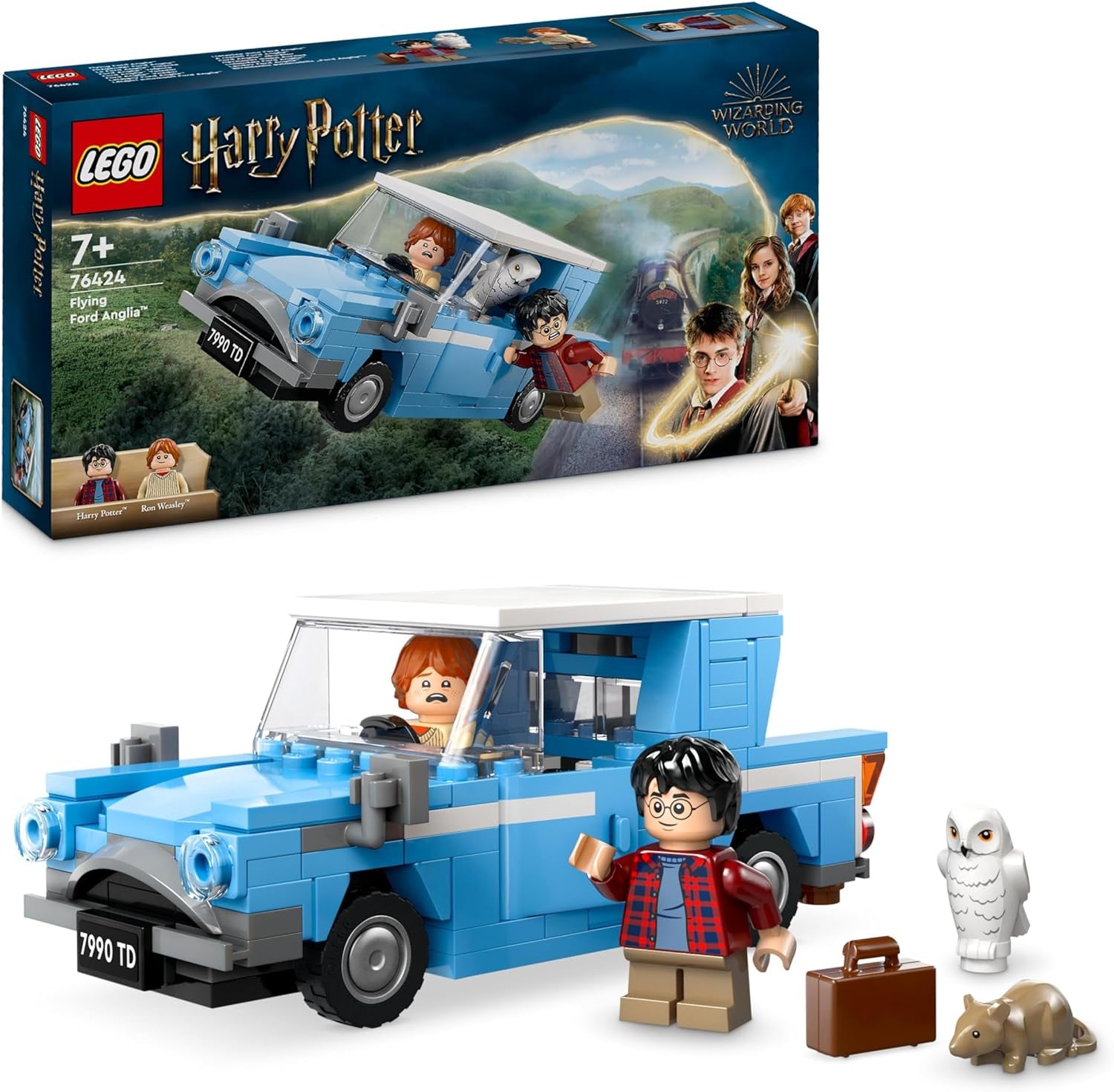LEGO Harry Potter Flying Ford England Building Toy Car for Kids Gift for Boys, Girls and All Fans from 7 Years Old 2 Mini Figures Set Including Ron Weasley Role Play 76424 Building Sets Besuche den LEGO-Store Default Title