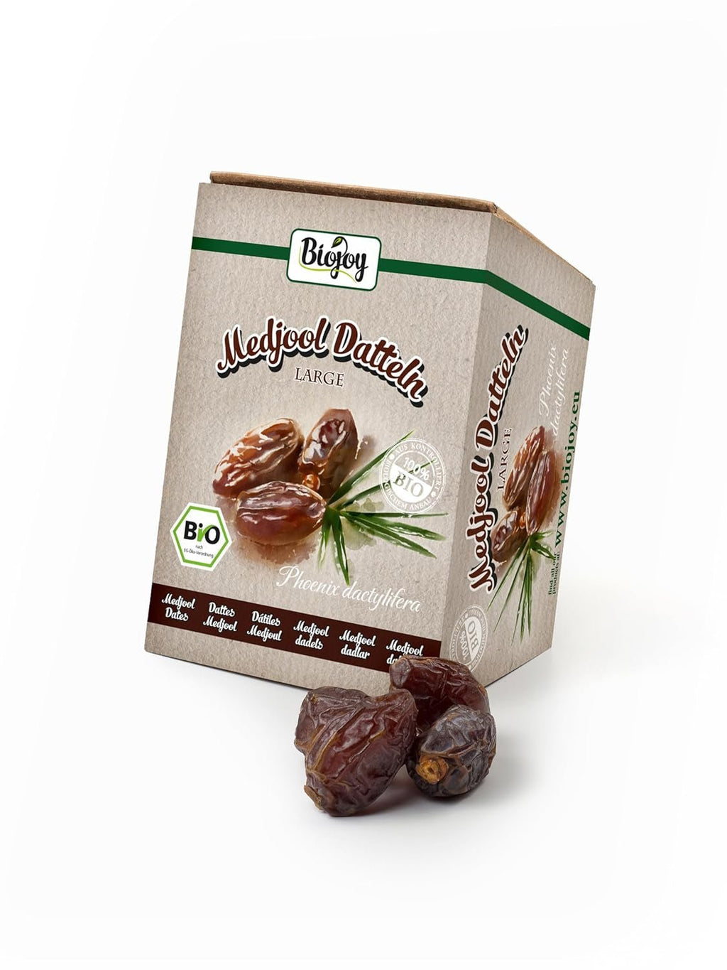 Biojoy BIO-Medjool curmale din Israel (5 kg), uscate și întregi, nesulfurate, Mare Produse deshidratate Naty Shop 1 kg (1 pachet)