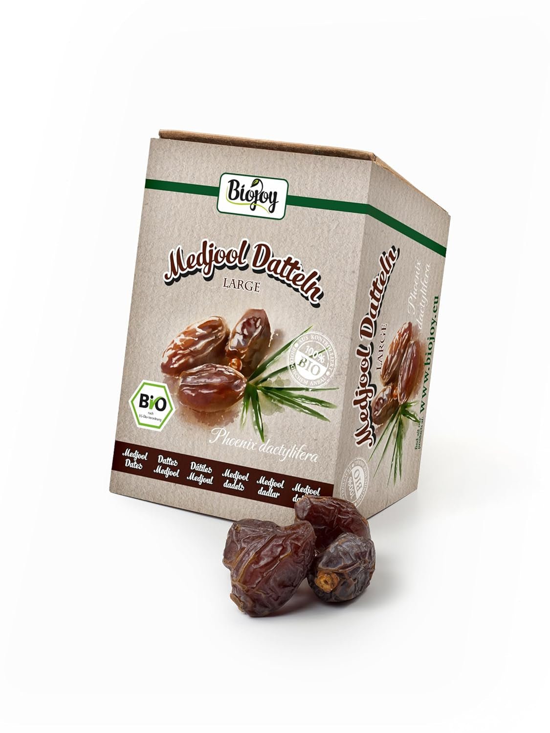 Biojoy BIO-Medjool curmale din Israel (5 kg), uscate și întregi, nesulfurate, Mare Produse deshidratate Naty Shop 1 kg (1 pachet)