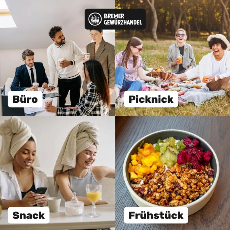 Bremer Gewürzhandel mango, fâșii de mango uscate, nesulfurate, fără zahăr adăugat, 1kg Produse deshidratate Naty Shop