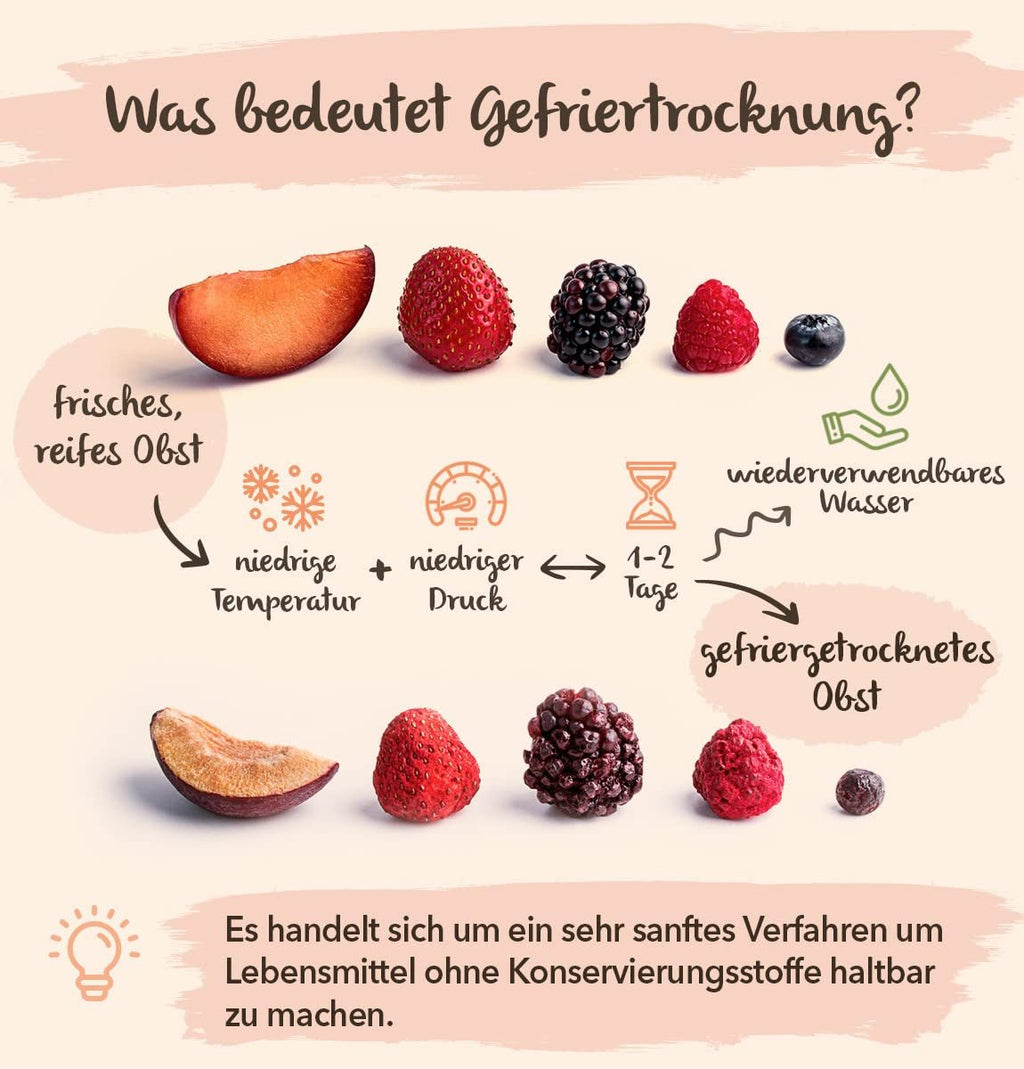 BRIX fructe liofilizate | Amestec natural de fructe uscate 115g | Premiul Great Taste pentru fructe uscate | Fără OMG, fără gluten, vegan, vitamine reținute Produse deshidratate Naty Shop