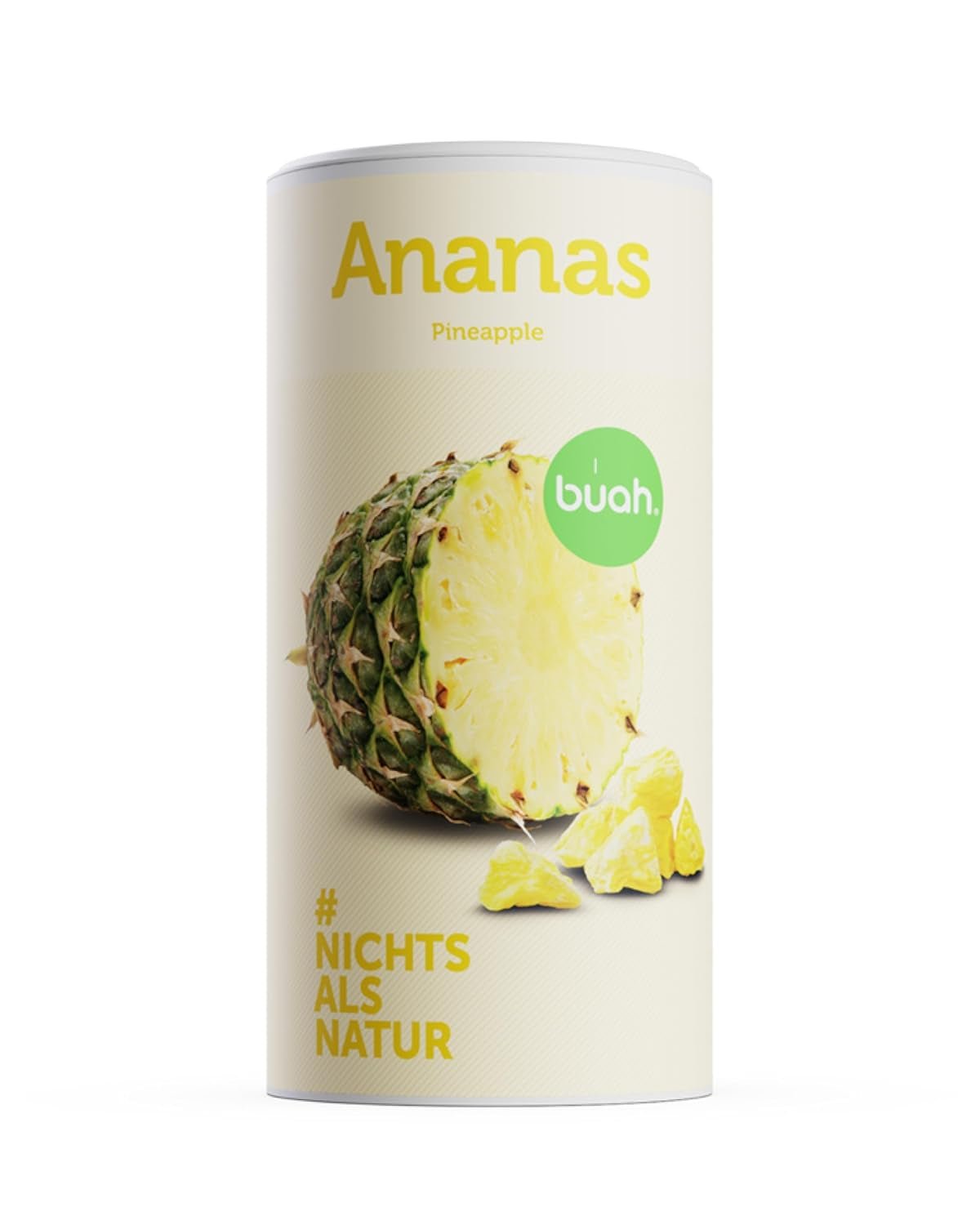 BUAH® Ananas liofilizat | Chipsuri cu ananas ca gustare sau pentru muesli și deserturi | Înlocuitor ideal pentru dulciuri | Vegan și fără zahăr adăugat | 100% fructe liofilizate | 200 g Produse deshidratate Naty Shop 200 G