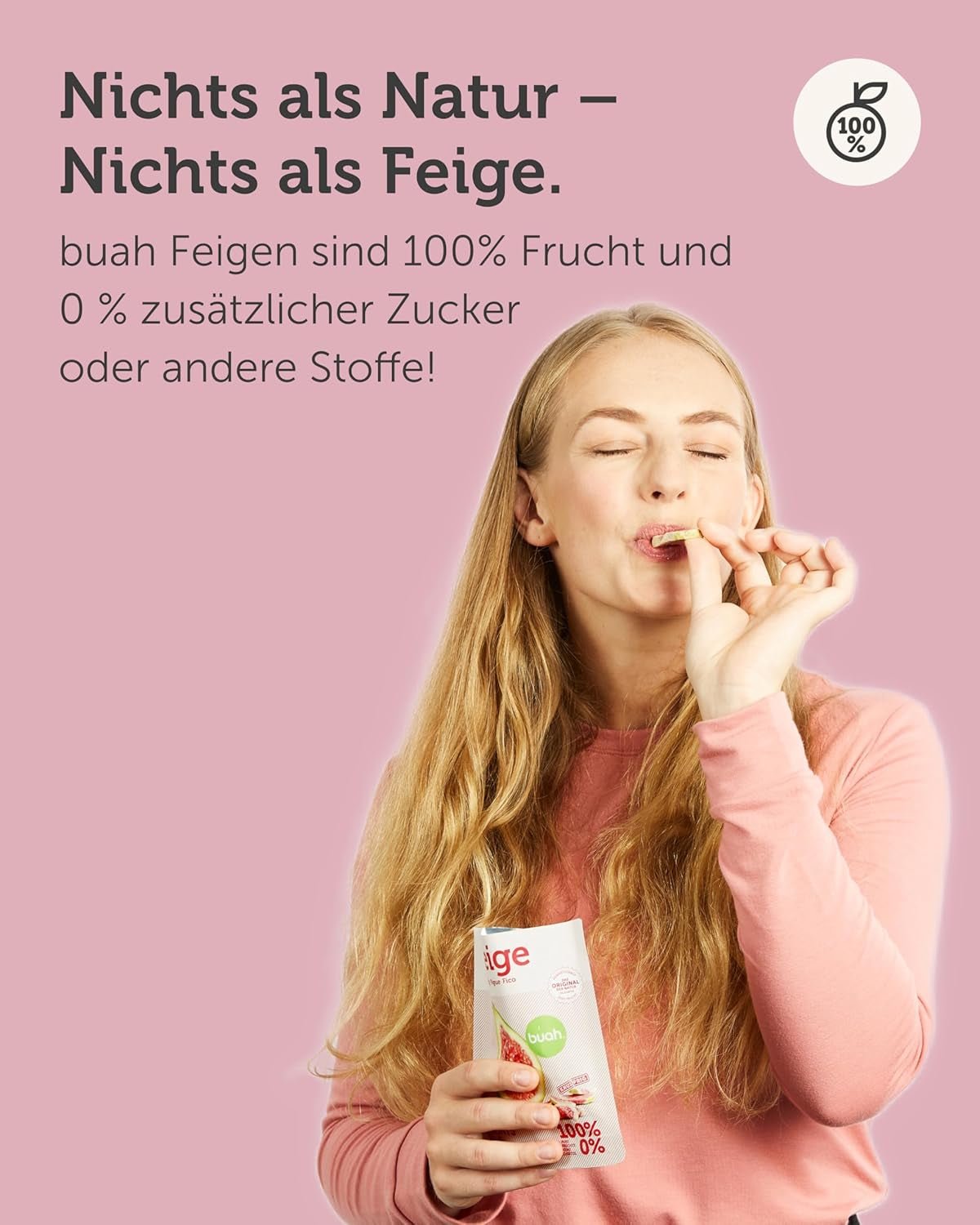 BUAH® Smochine liofilizate | Chipsuri de smochine Ca gustare, pentru muesli și deserturi | Înlocuitor ideal pentru bomboane | Vegan și fără zahăr adăugat | 220g Produse deshidratate Naty Shop