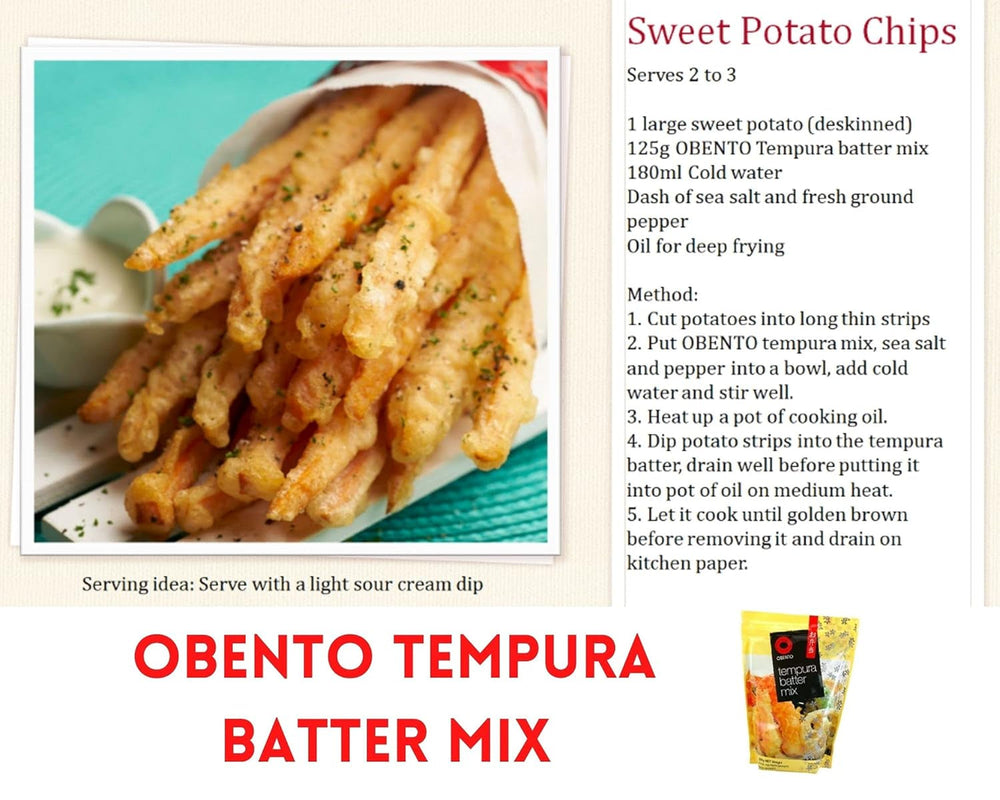 Tempura Batter Mix Tempura Back-Frittiermischung, 500 Gram Mix for baking and cooking Naty Shop