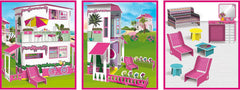 Lisciani - BARBIE Dollhouse - Barbie Dream Villa On Two Floors - 3D House To Build, Decorate And Design - Creative Craft And Construction Toy For Children 4 Years And Up Doll Houses Naty Shop