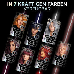 L'Oréal Paris Intensive permanent hair color, Până la 8 săptămâni de păr strălucitor și culoare intensă, Préférence Vivid Colors, Culoare: 10.112 SILVER GREY, 1 buc (pachet de 2) Vopsea pentru par Naty Shop