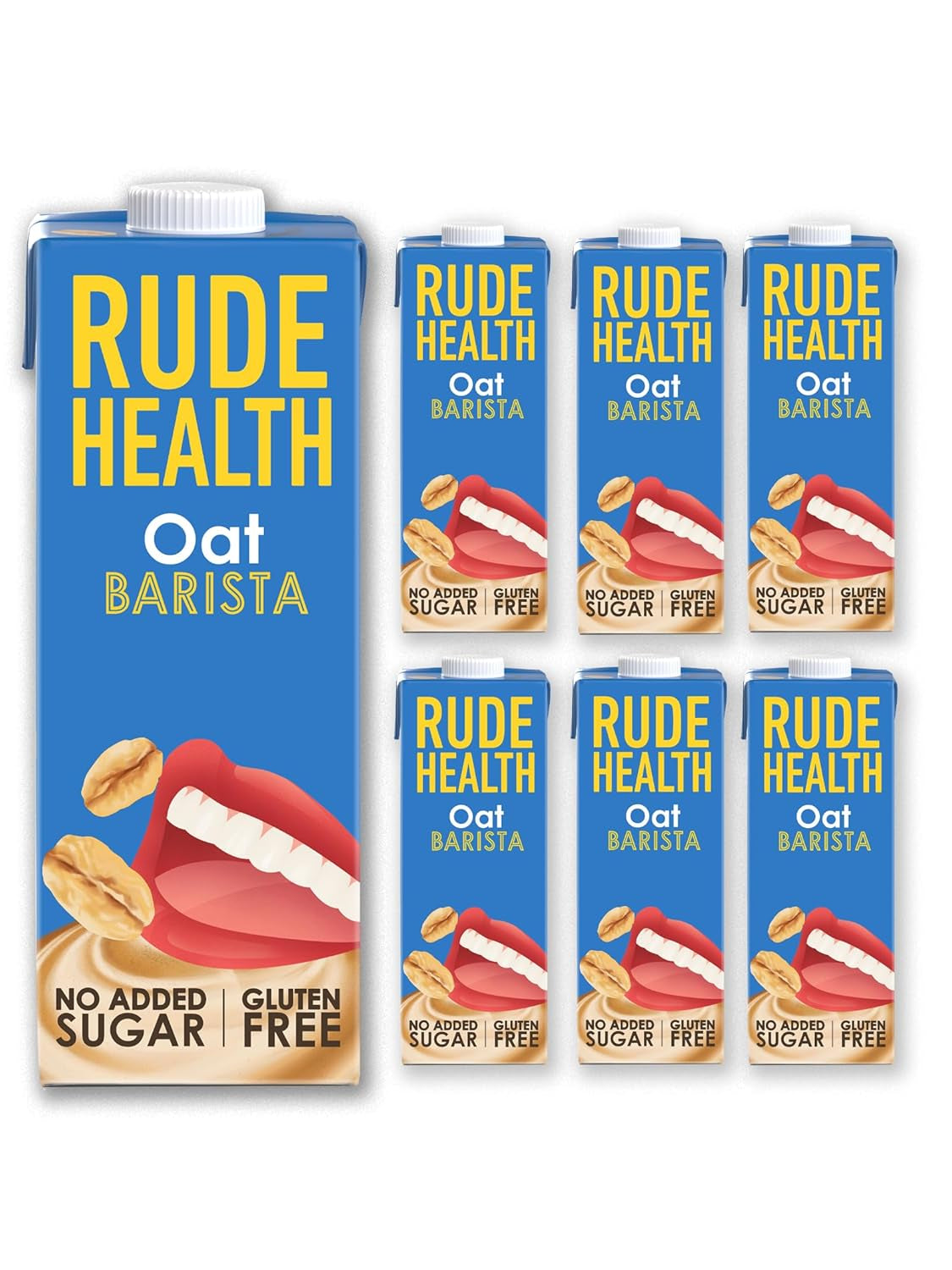 Rude Health 6 x 1 Liter Bio-Cashew-Drink, 100% natural Bio-Getränk, glutenfrei, ungesüßt, preisgekrönt, gesund & vegan, 100% recycelbare Verpackung