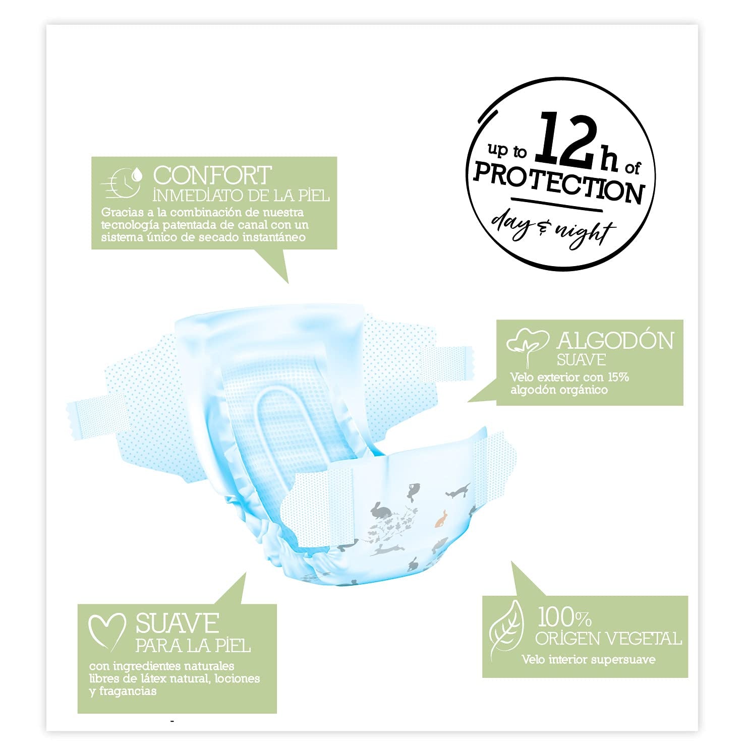 Diapers, size 3 (4-10 kg), 224 diapers (4 bags of 56 pieces)