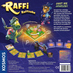 KOSMOS 681036 Raffi Raffzahn Jewel Hunt, Exciting Game for Kids with Magnetic Dragon Figure, Board Game for 2-4 Kids Ages 6+ or the Whole Family