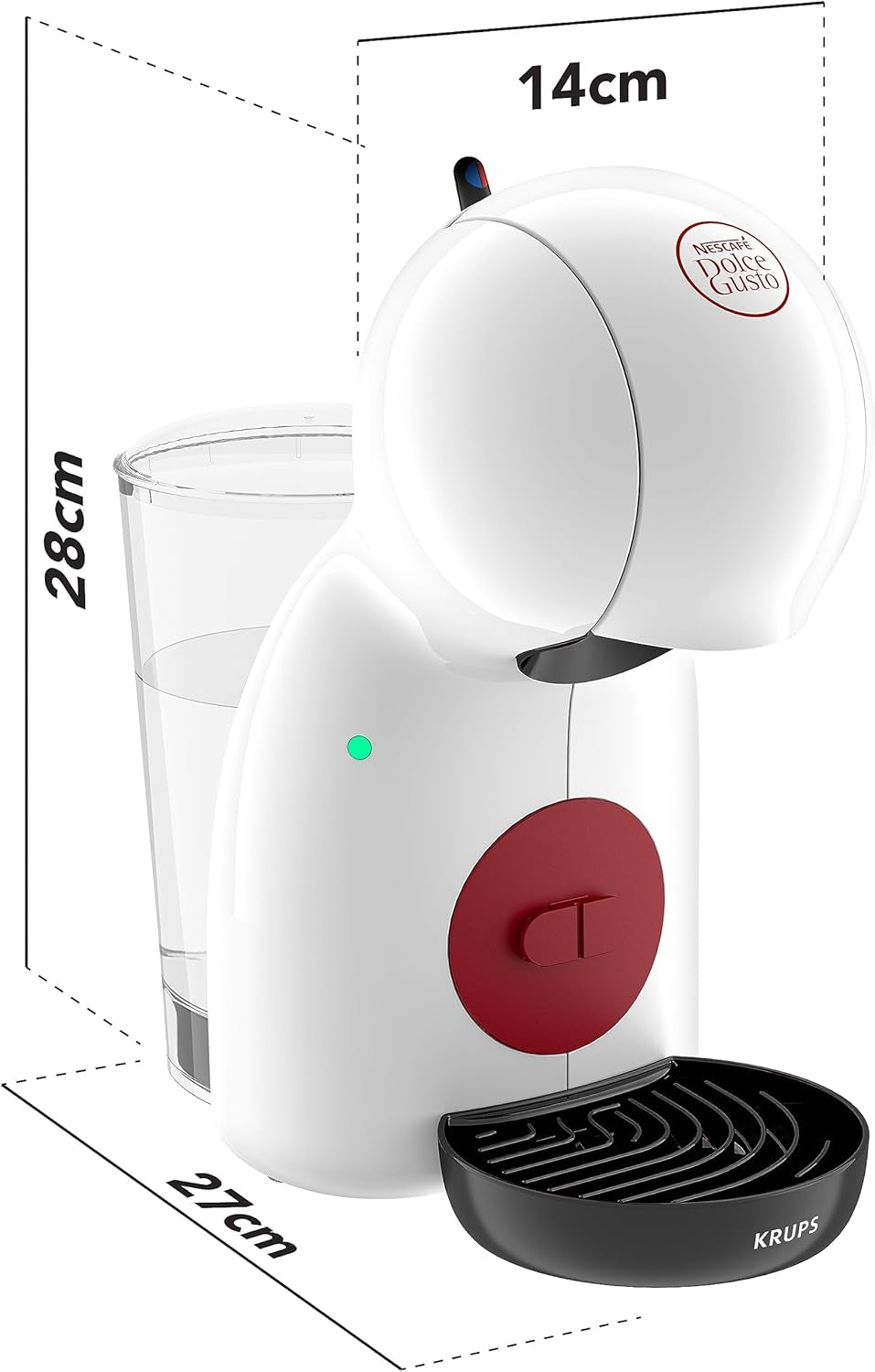 Espressor manual cu capsule NESCAFÉ DOLCE GUSTO PICCOLO XS de la KRUPS, alb