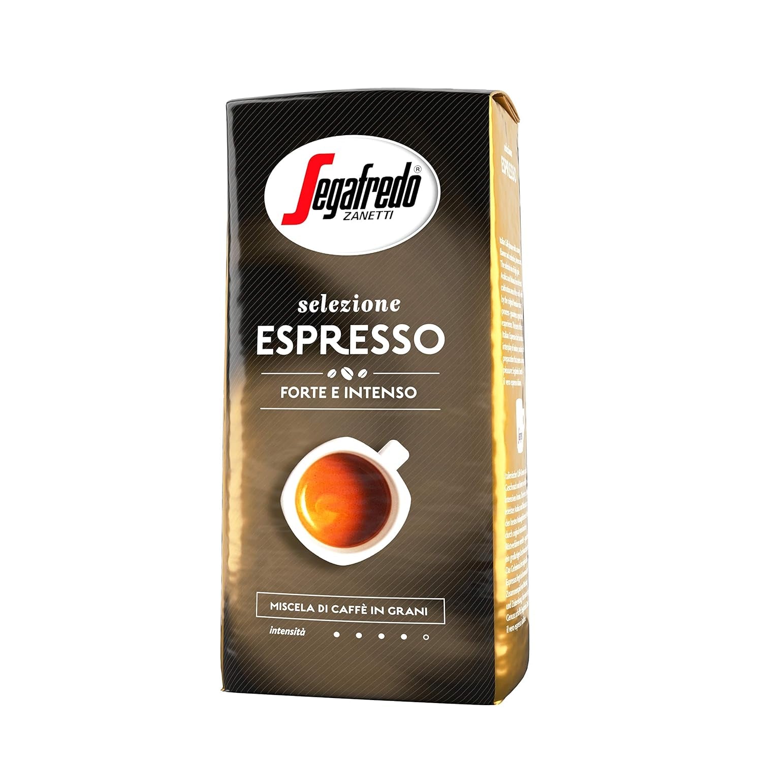 Segafredo Zanetti Selezione Espresso - Boab întreg (pachet de 1 kg) - Potrivit pentru toate specialitățile de cafea italienești - Prăjire medie spre închisă, aromă puternică și intensă