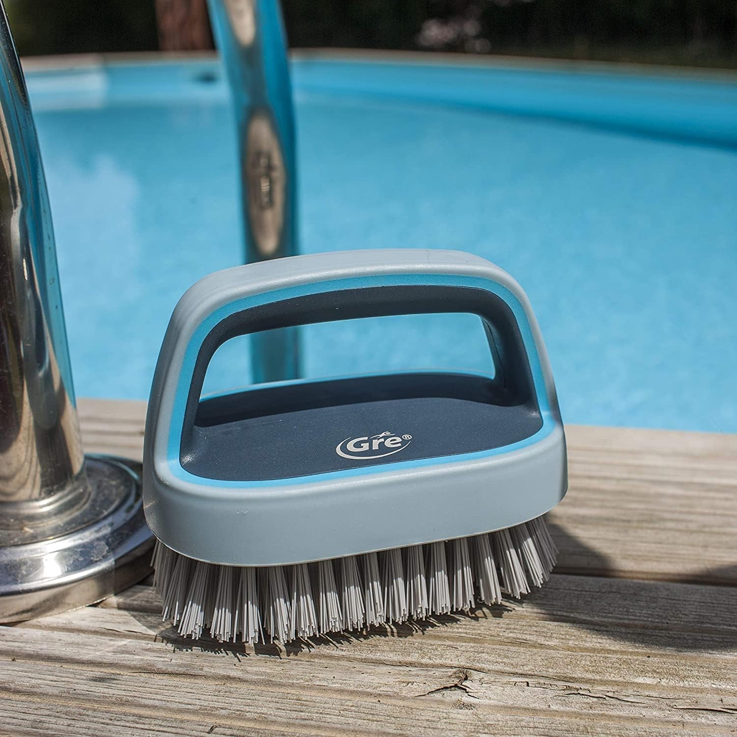 Gre HBP20 - Hand brush for cleaning pools, blue