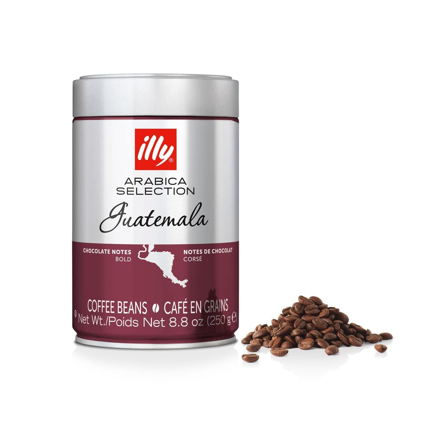 Cafea Illy, boabe de cafea Classico, prăjire clasică Cafea Naty Shop 250 grame Fara aroma suplimentara