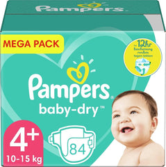 (Versiunea veche), Scutece pentru bebeluși mărimea 4+ (10-15 kg), 84 bucăți