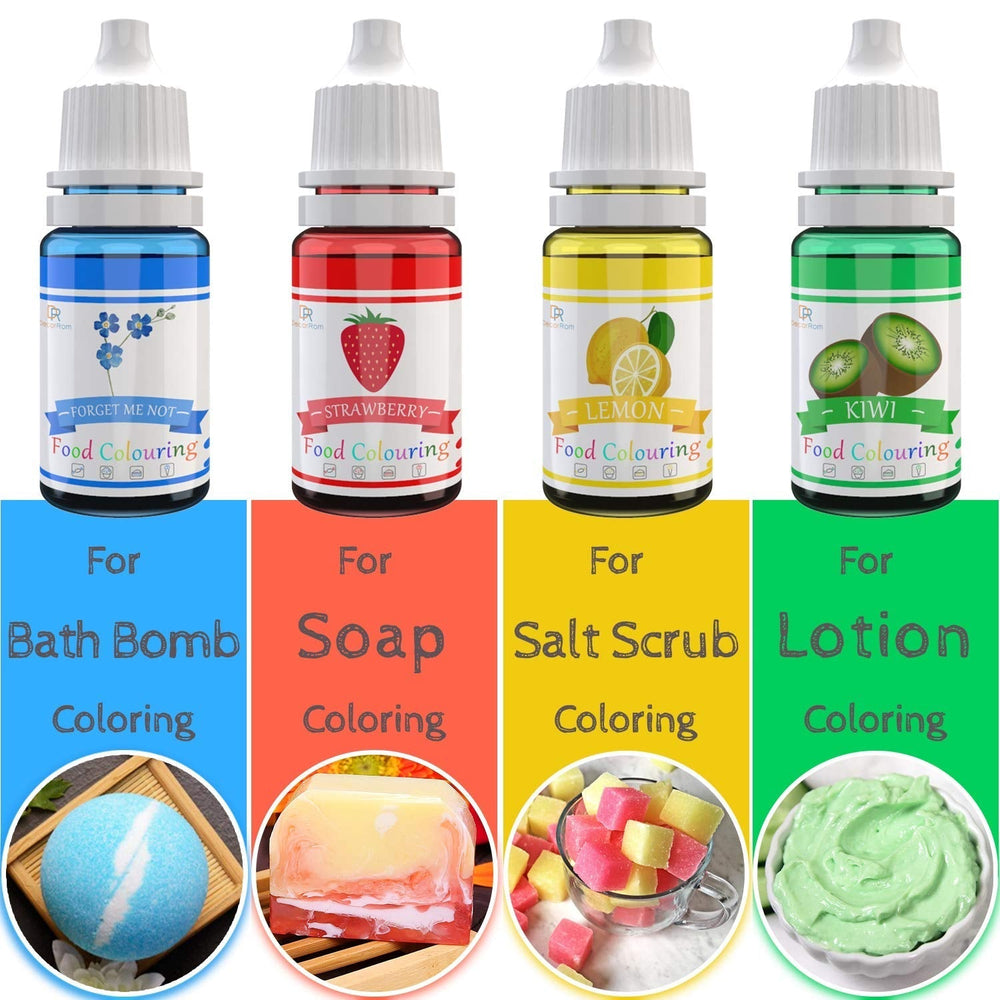 DecorRom, set 10 coloranti alimentari lichizi, 10 x 10 ml Naty Shop