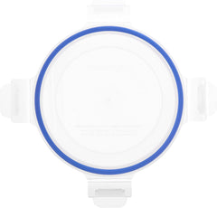 Amazon Basics recipiente de sticlă pentru alimente, cu capac, pachet de 20 (10 recipiente + 10 capace), fără BPA, albastru transparent Cutii depozitare alimente Naty Shop