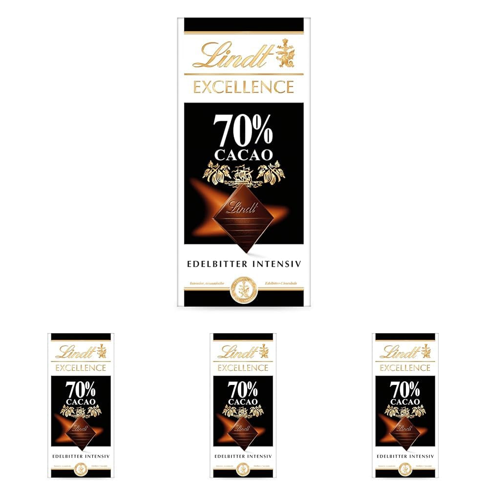 Lindt Chocolate | Bar EXCELLENCE 70% | 100g | Intense, full-bodied dark chocolate | Vegan chocolate bar