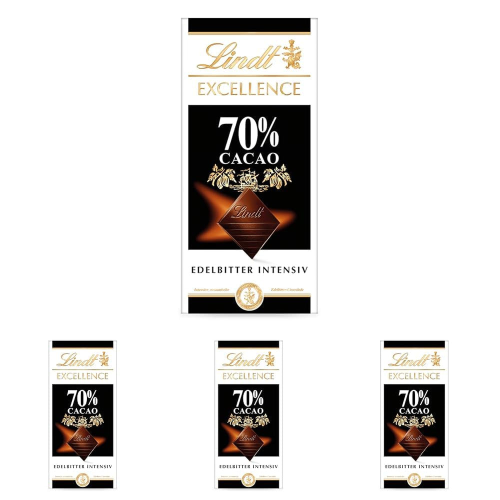 Lindt Chocolate | Bar EXCELLENCE 70% | 100g | Intense, full-bodied dark chocolate | Vegan chocolate bar